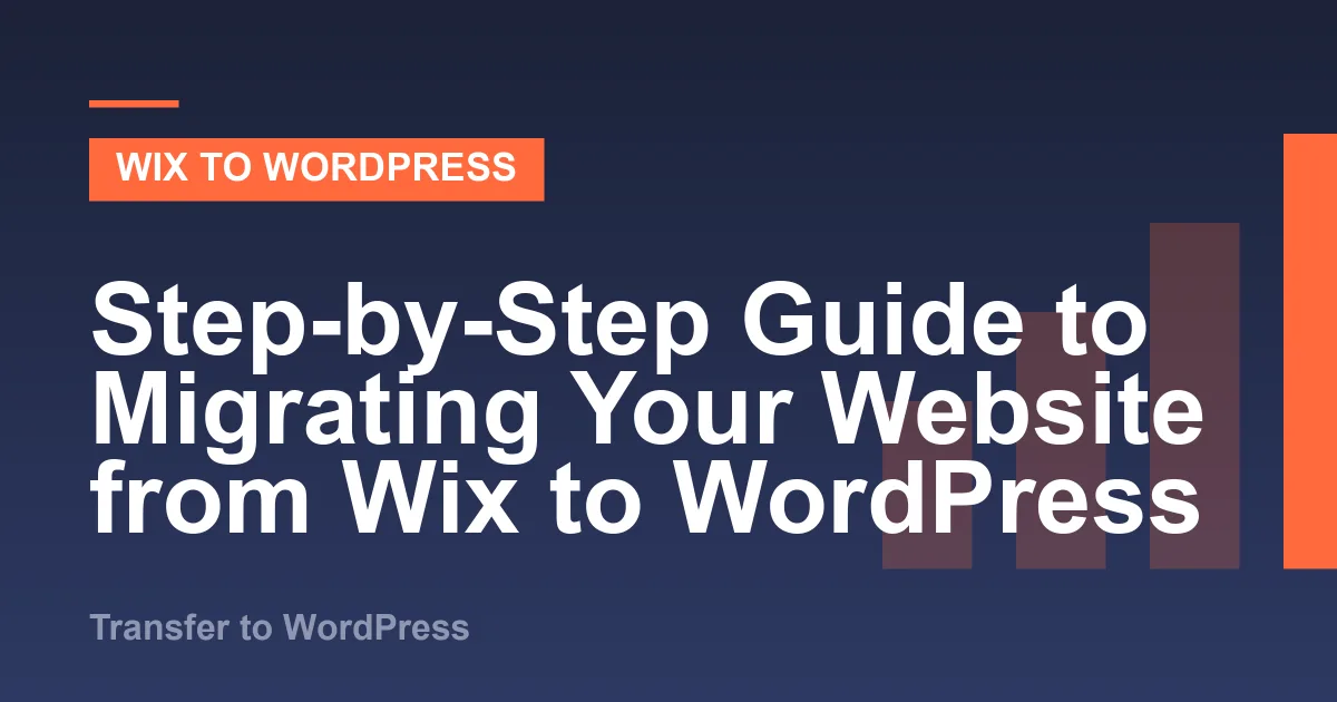 Illustration for “Step-by-Step Guide to Migrating Your Website from Wix to WordPress”